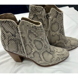 Snakeskin Ankle Boots